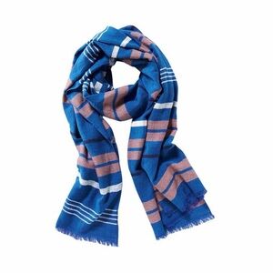 Old Navy Blue Stripe Scarf Wrap